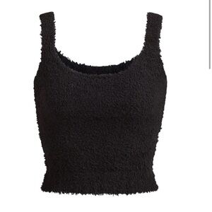 SKIMS Cozy Knit Tank Onyx